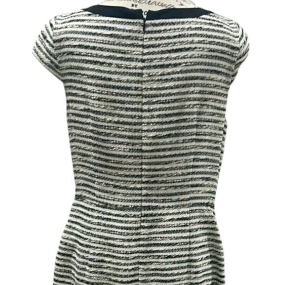 Ann Taylor Black White Tweed Sheath Dress Size 8 - Picture 8 of 16